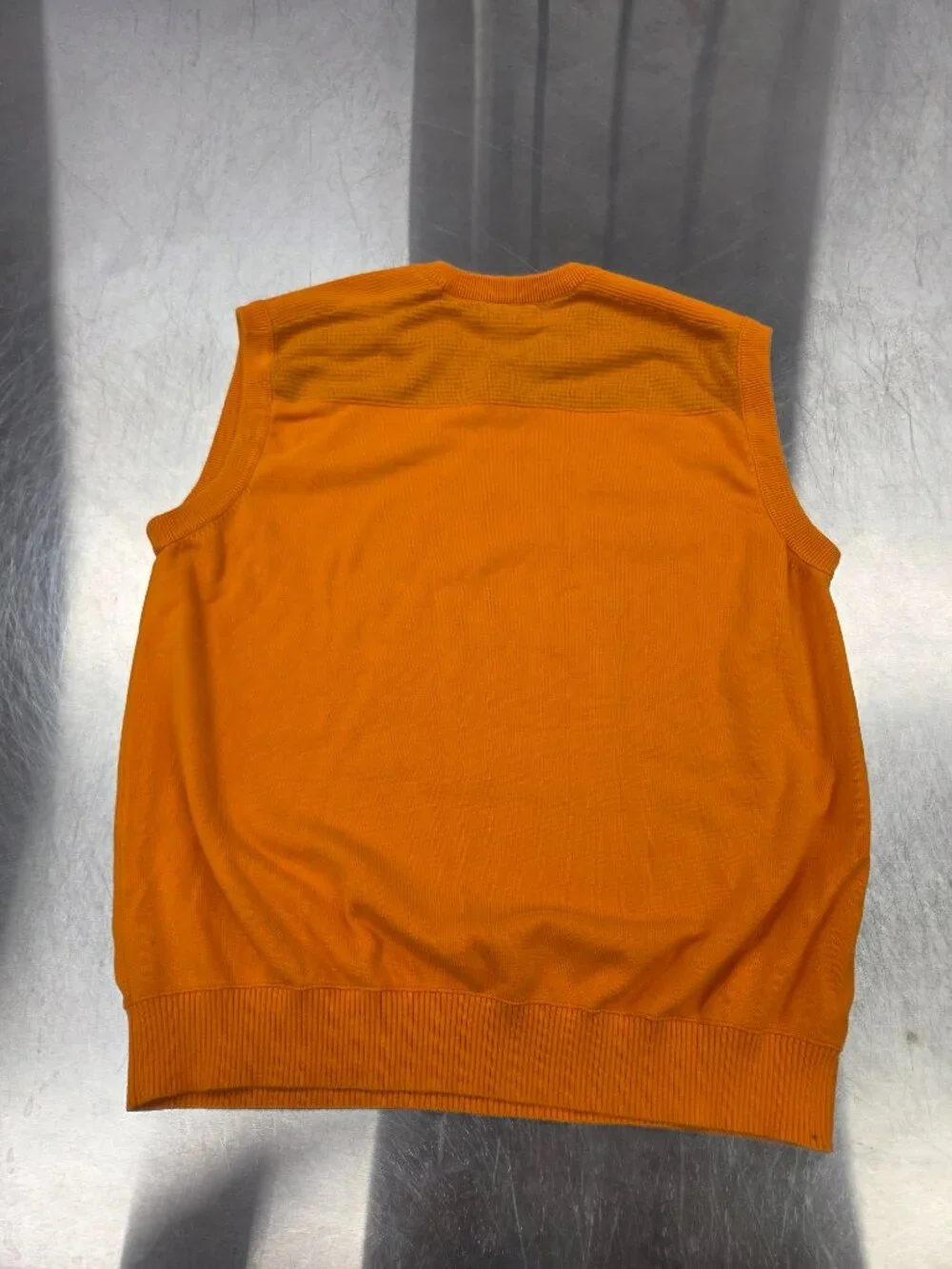 Men's L Blaze Orange Cutter and Buck sweater Vest